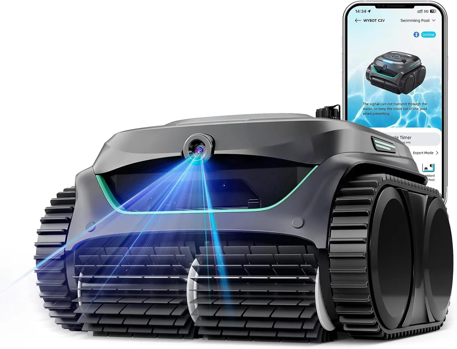 WYBOT C2 Vision AI : Robot Piscine sans Fil